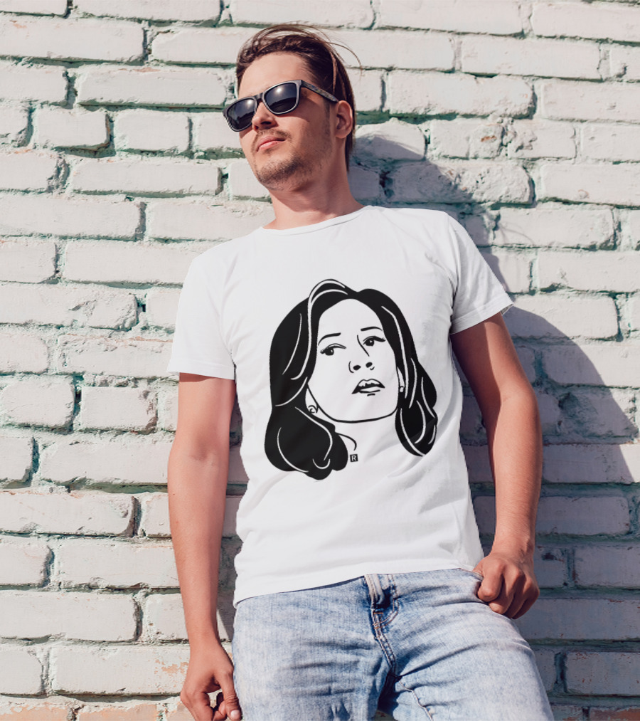 Kamala Harris Face Heavyweight Black T-Shirt