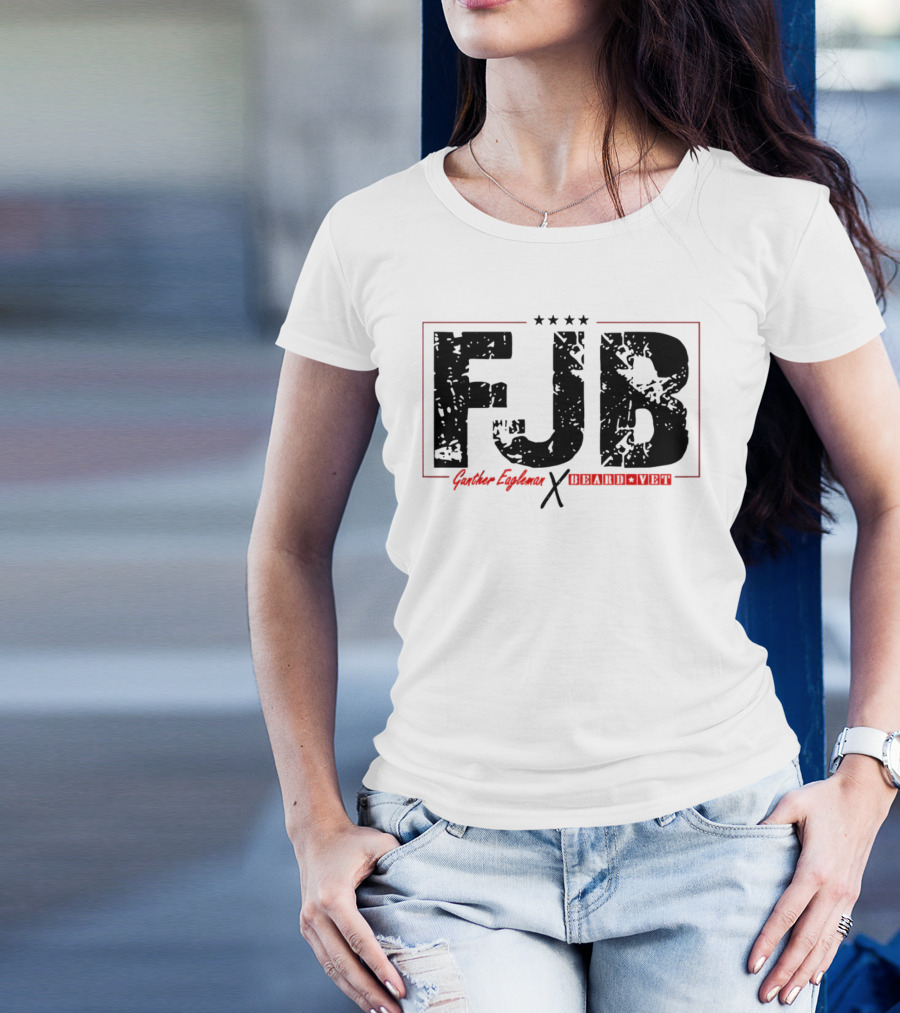 FJB Gunther Eagleman Beard Vet Collaboration Stars T-Shirt