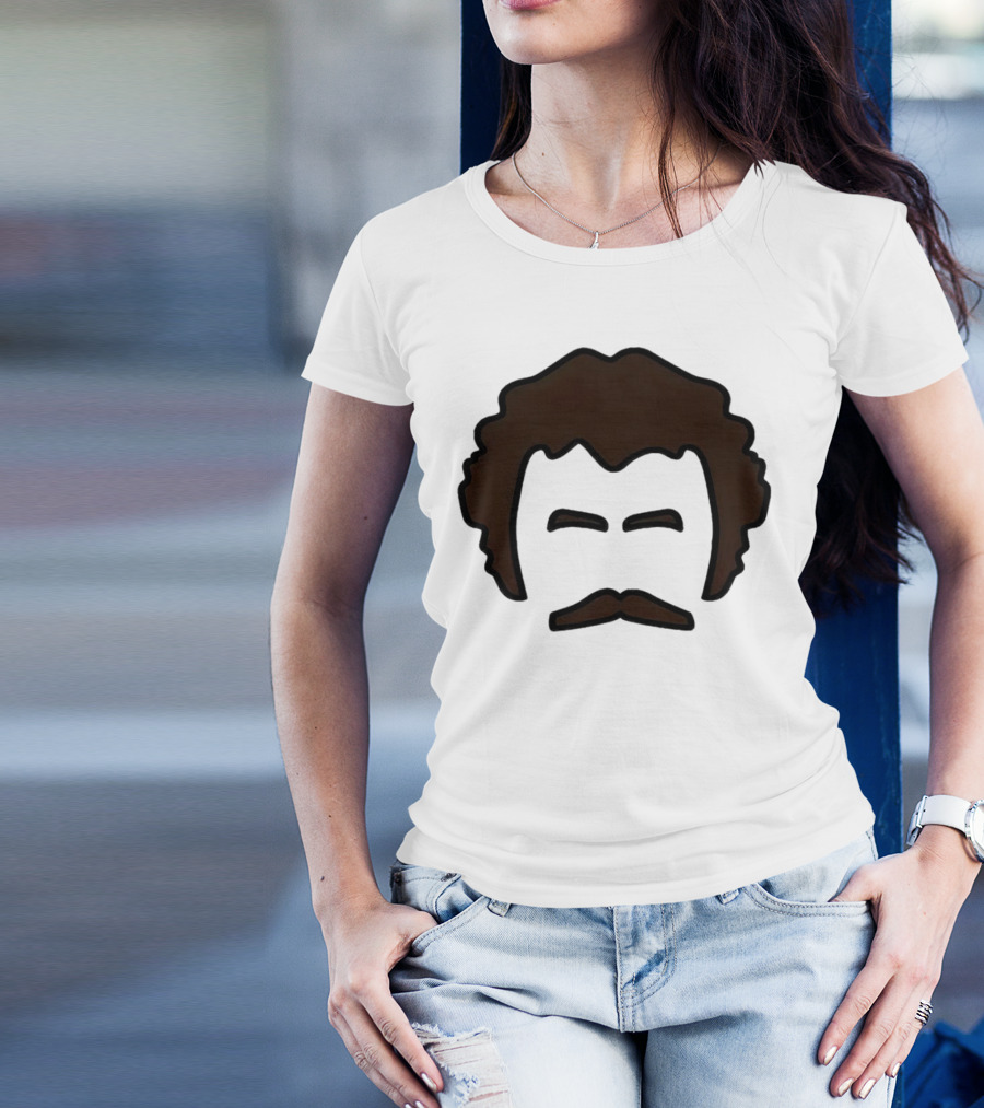 John Oates Mustache Hair T-Shirt