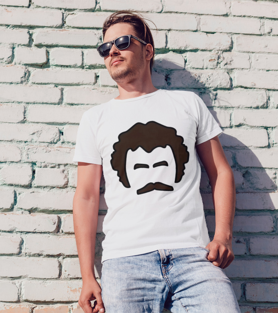 John Oates Mustache Hair T-Shirt