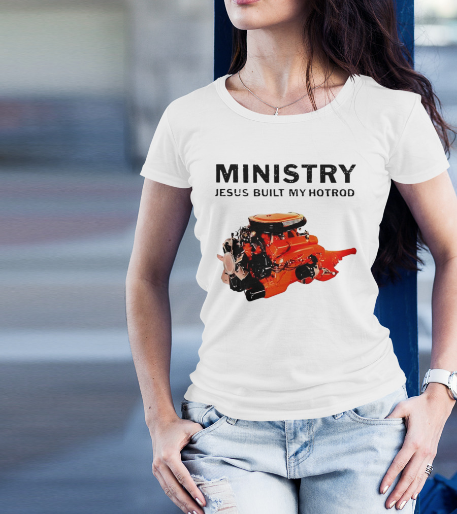 MINISTRY Jesus Built My Hotrod Vintage Engine T-Shirt
