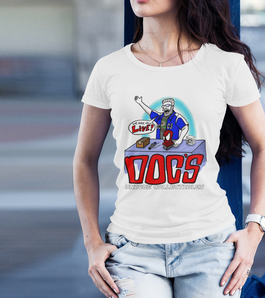 Doc's Unique Collectibles We Are Now Live T-Shirt