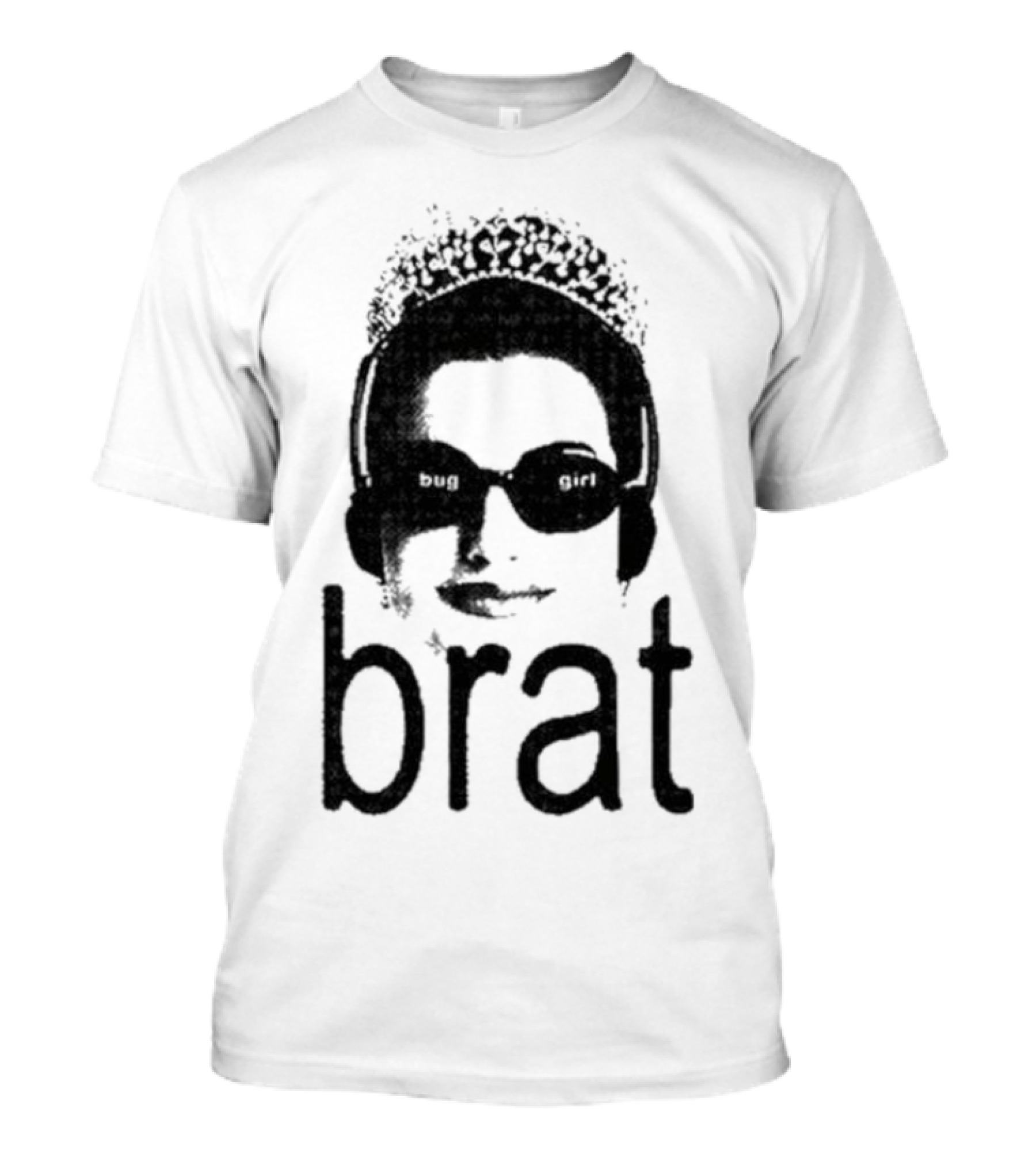 Buggirl200 Bug Girl Brat Sunglasses Crowned Headset T-Shirt