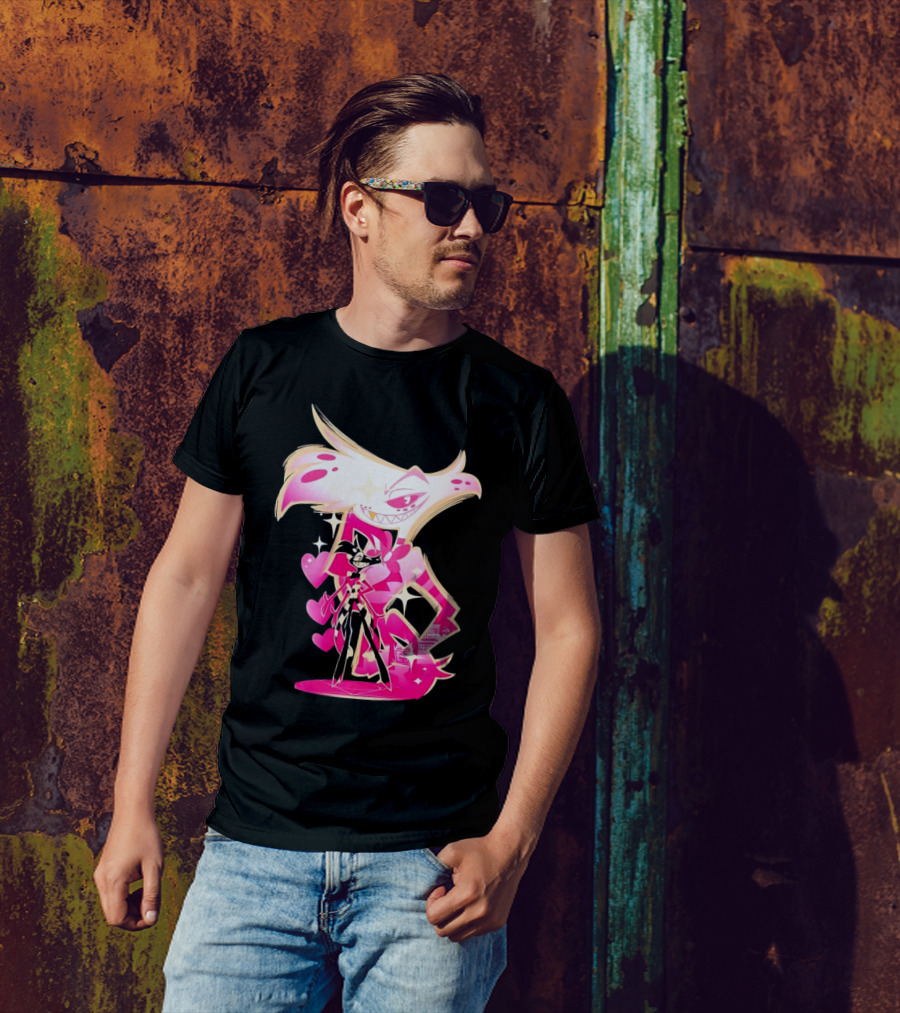 Angel Dust And Alastor Design Hazbin Hotel Series T-Shirt