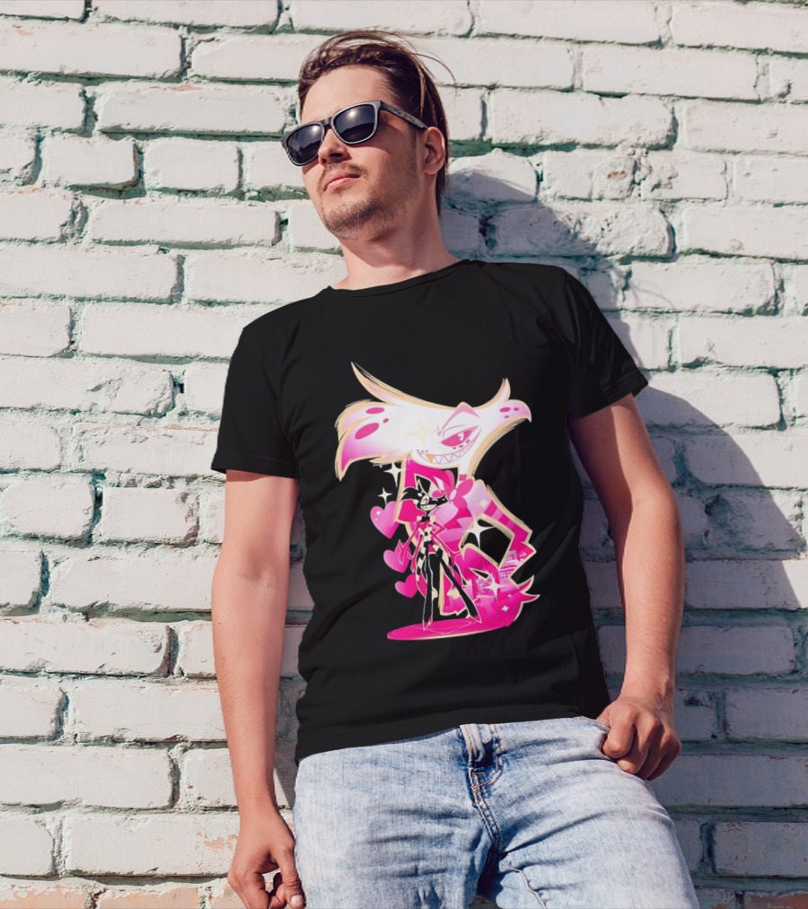 Angel Dust And Alastor Design Hazbin Hotel Series T-Shirt