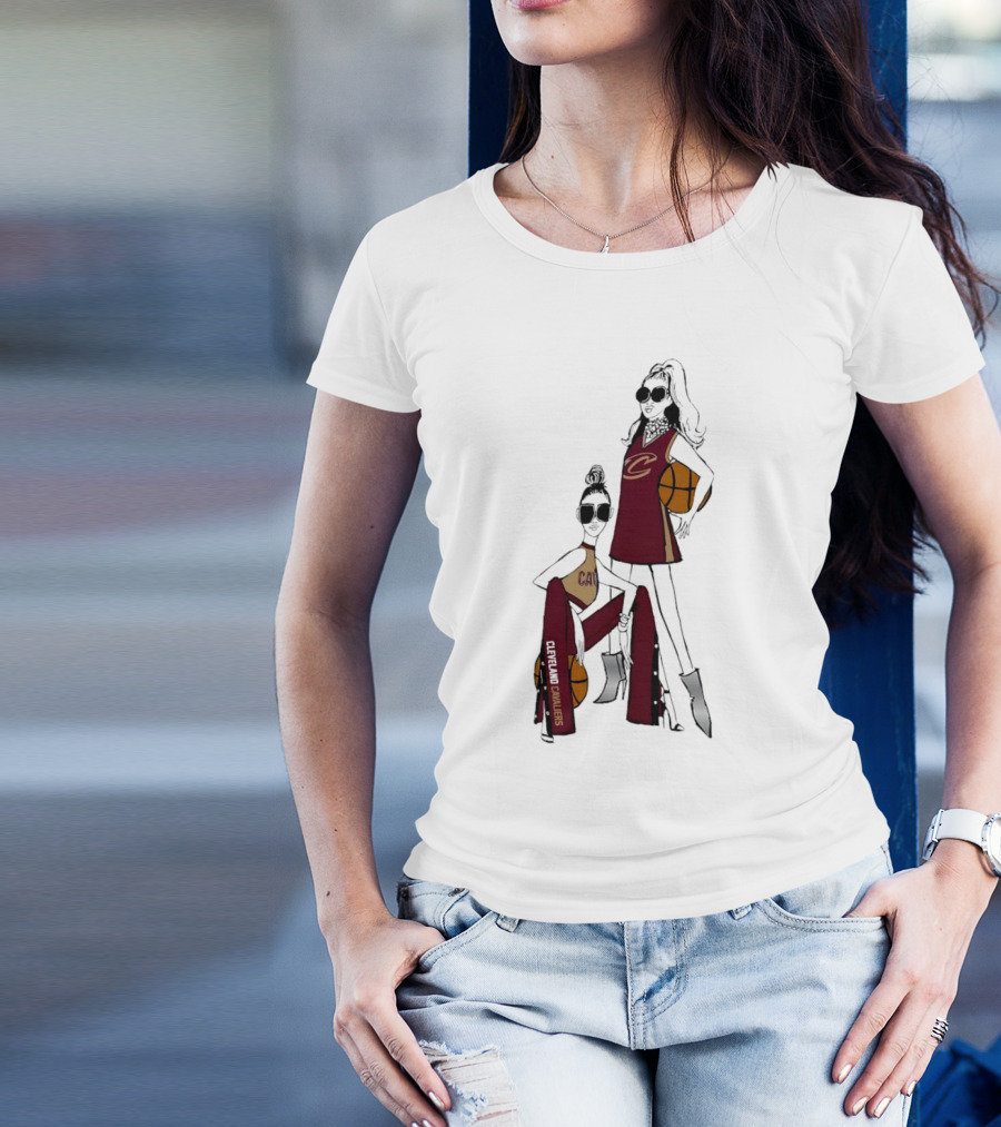 Cleveland Cavaliers G-III 4Her Basketball Girls Fitted Fashion T-Shirt
