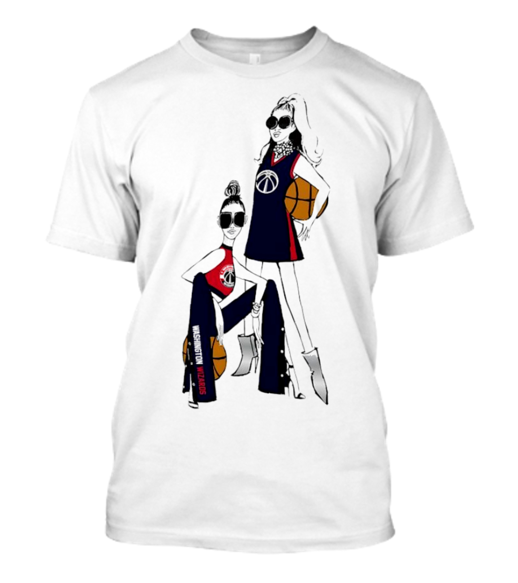 Washington Wizards G-III 4Her Girls Basketball Fitted Sportswear T-Shirt