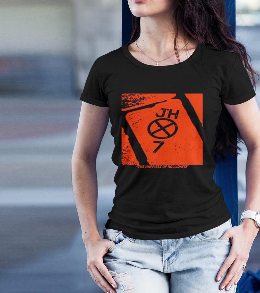 Jackson Holliday JH7 The Happiest Of Hollidays Baltimore Orioles EUTAW St T-Shirt