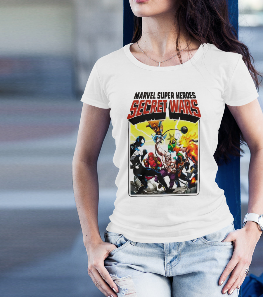 Marvel Super Heroes Secret Wars Spider-Man Vs Super Villains Classic Conflict T-Shirt