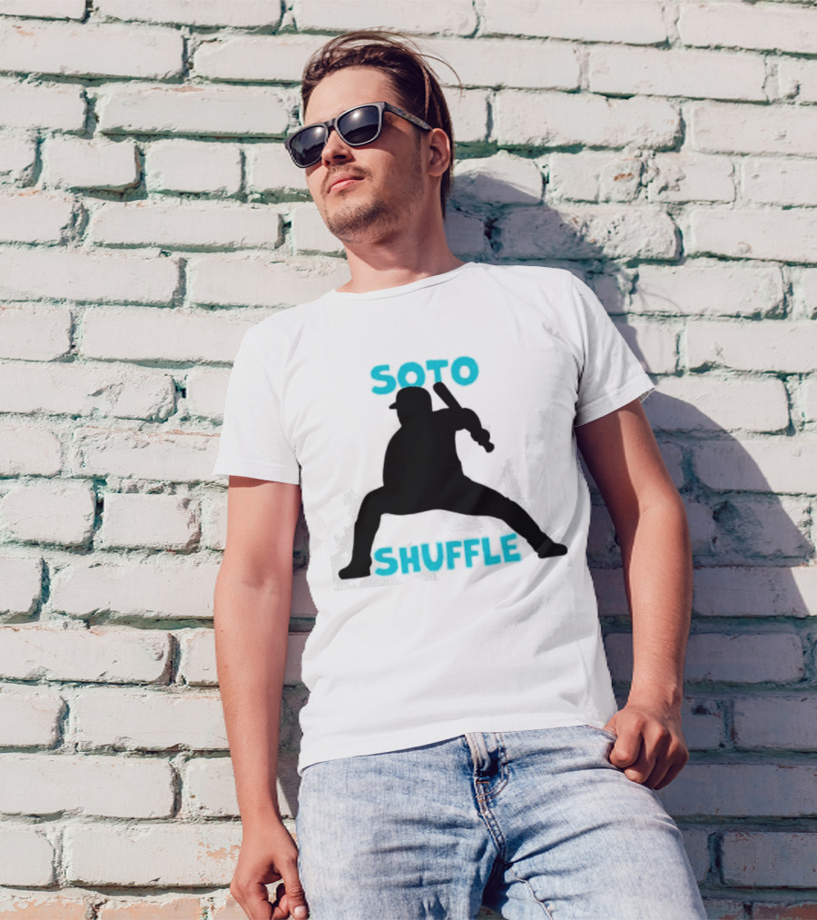 New York Yankees Soto Shuffle Silhouette Baseball Stance T-Shirt
