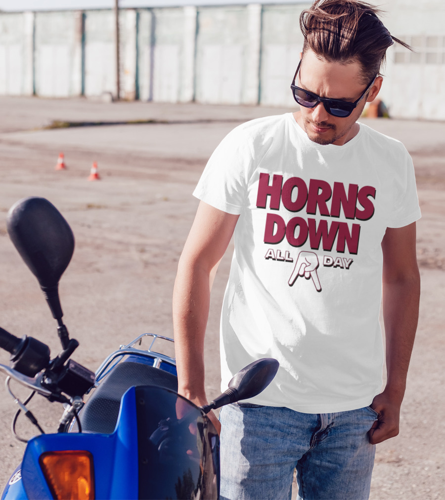 Horns Down All Day Oklahoma Sooners T-Shirt