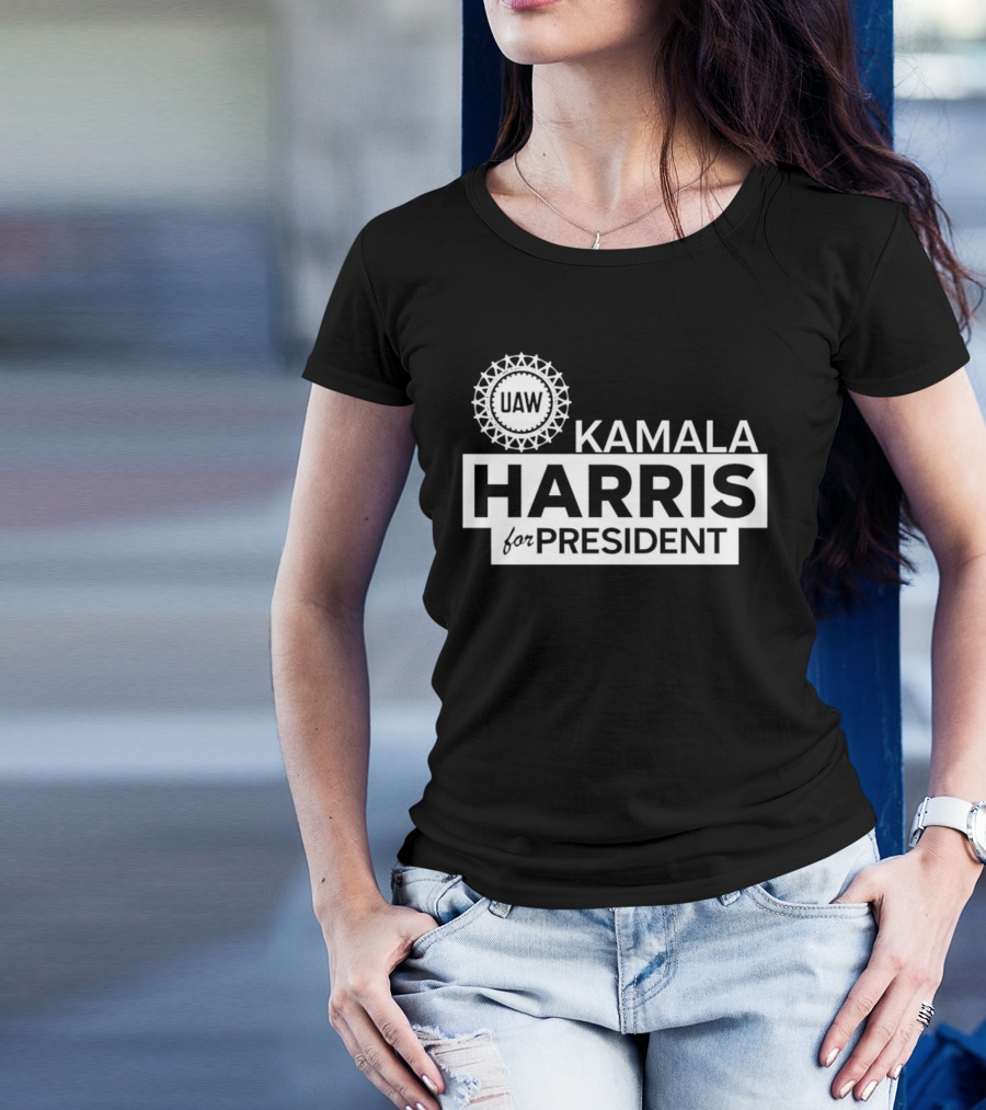 UAW Kamala Harris For President Shawn Fain Wear T-Shirt