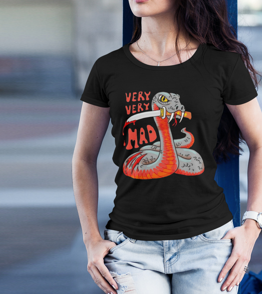 Very Very Mad Snake With Knife T-Shirt