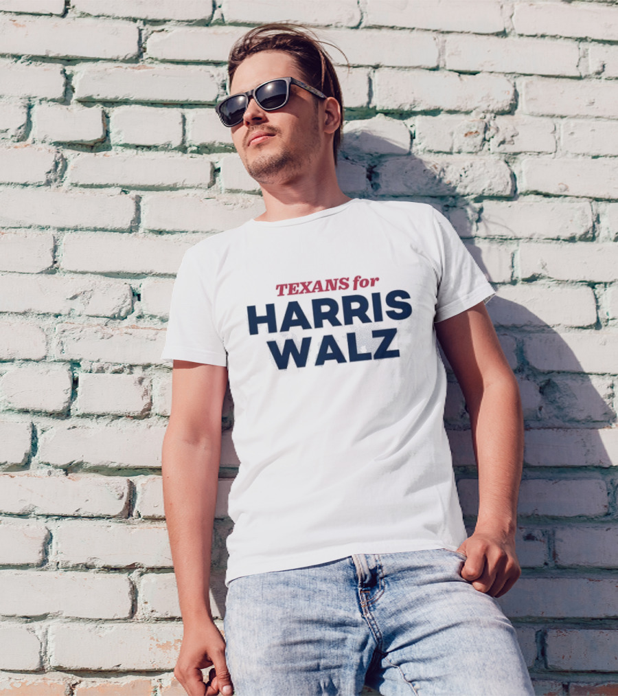 Texans For Harris Walz Support Campaign T-Shirt