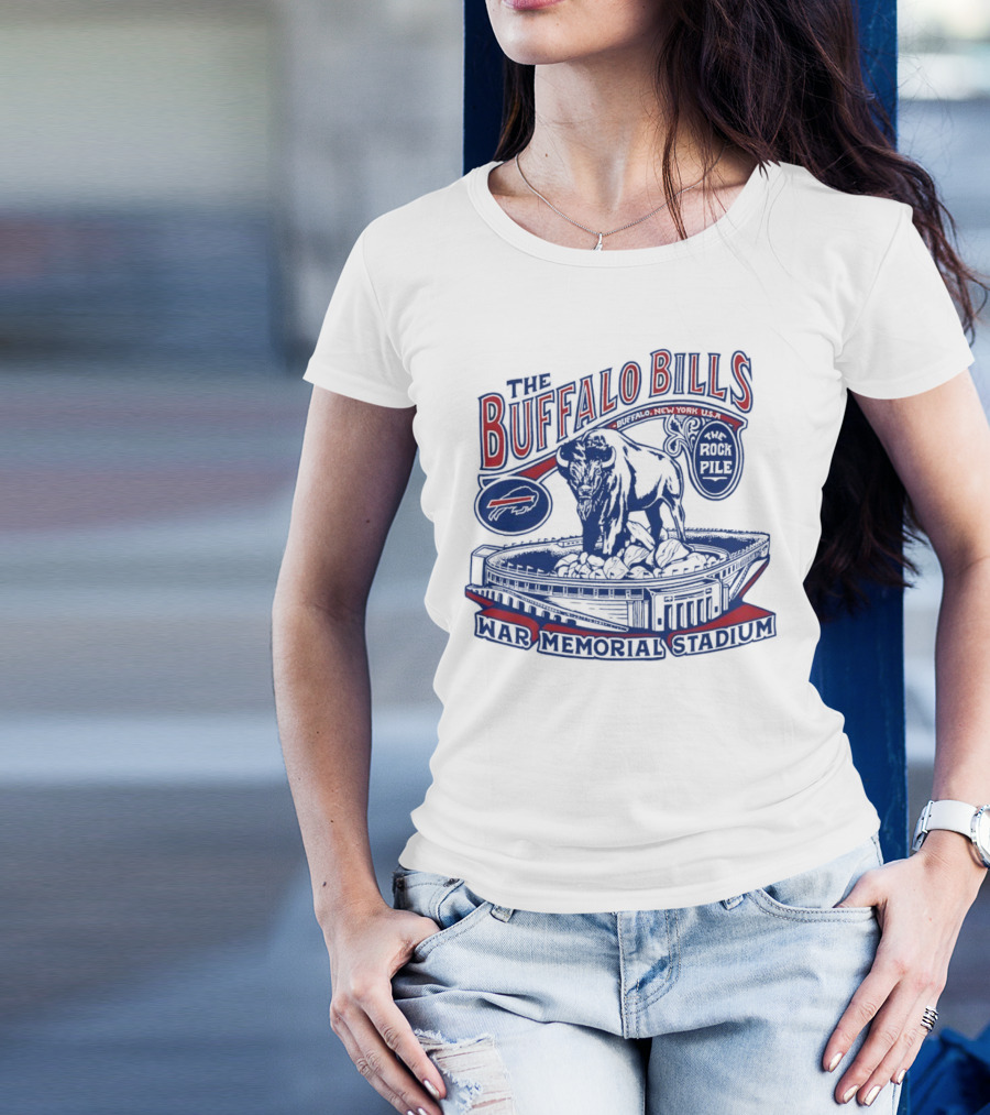 The Buffalo Bills War Memorial Stadium Rockpile New York NFL Iconic Buffalo T-Shirt