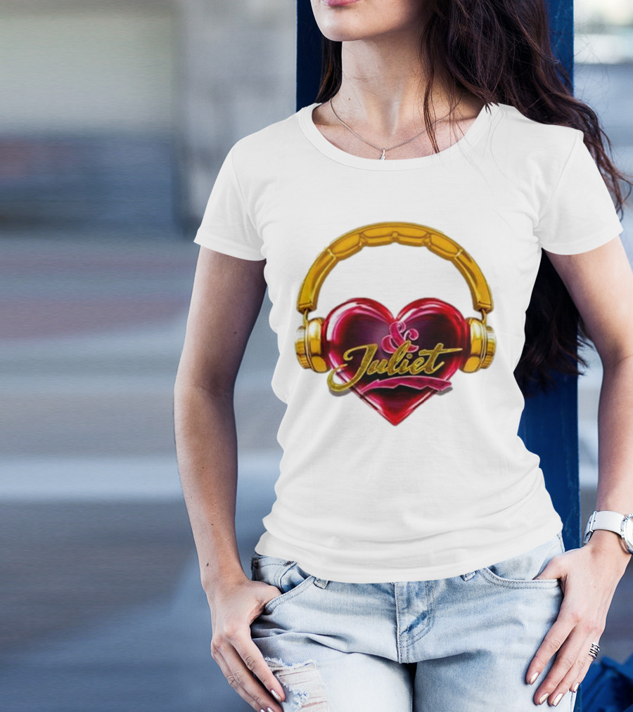 Broadway Juliet Heart Headphones T-Shirt