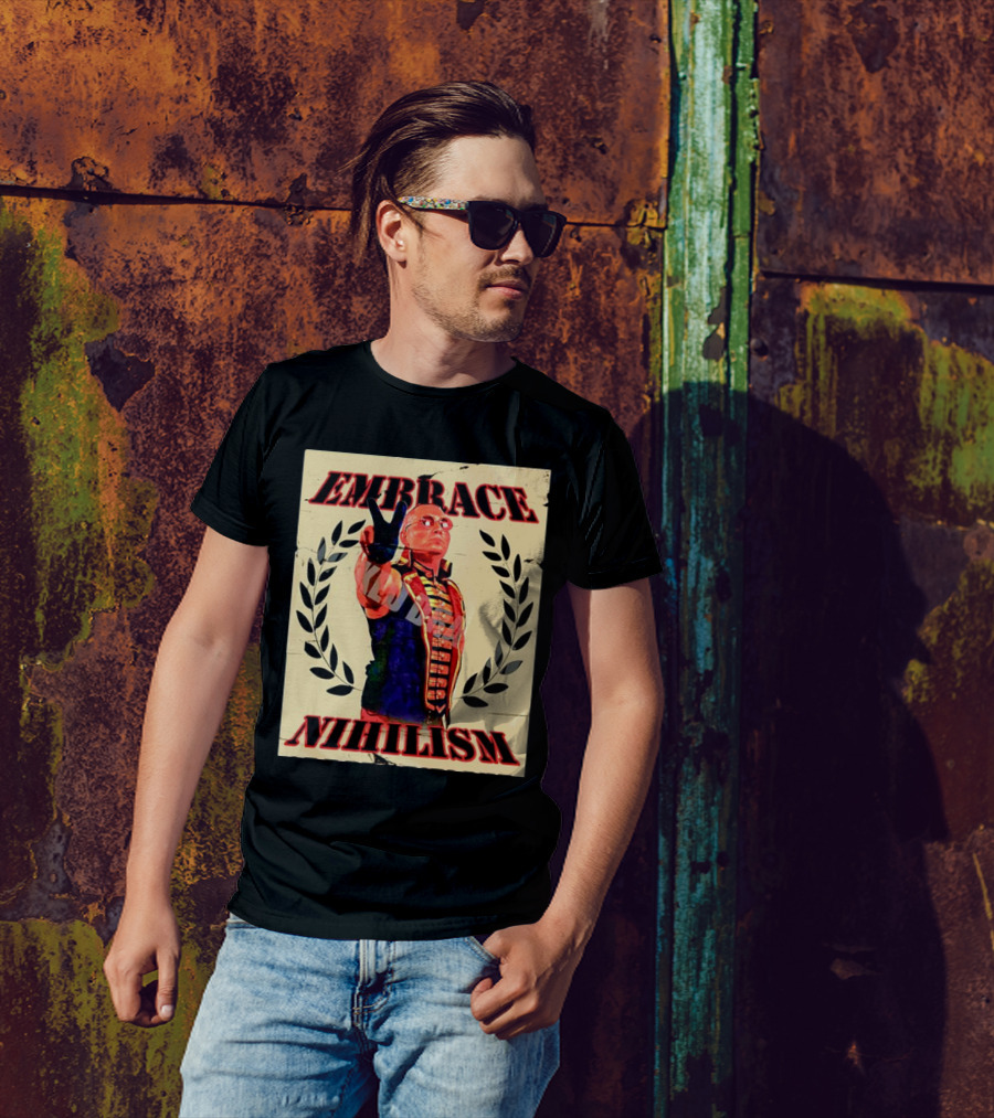 Embrace Nihilism Commissar Warhorse Victory T-Shirt