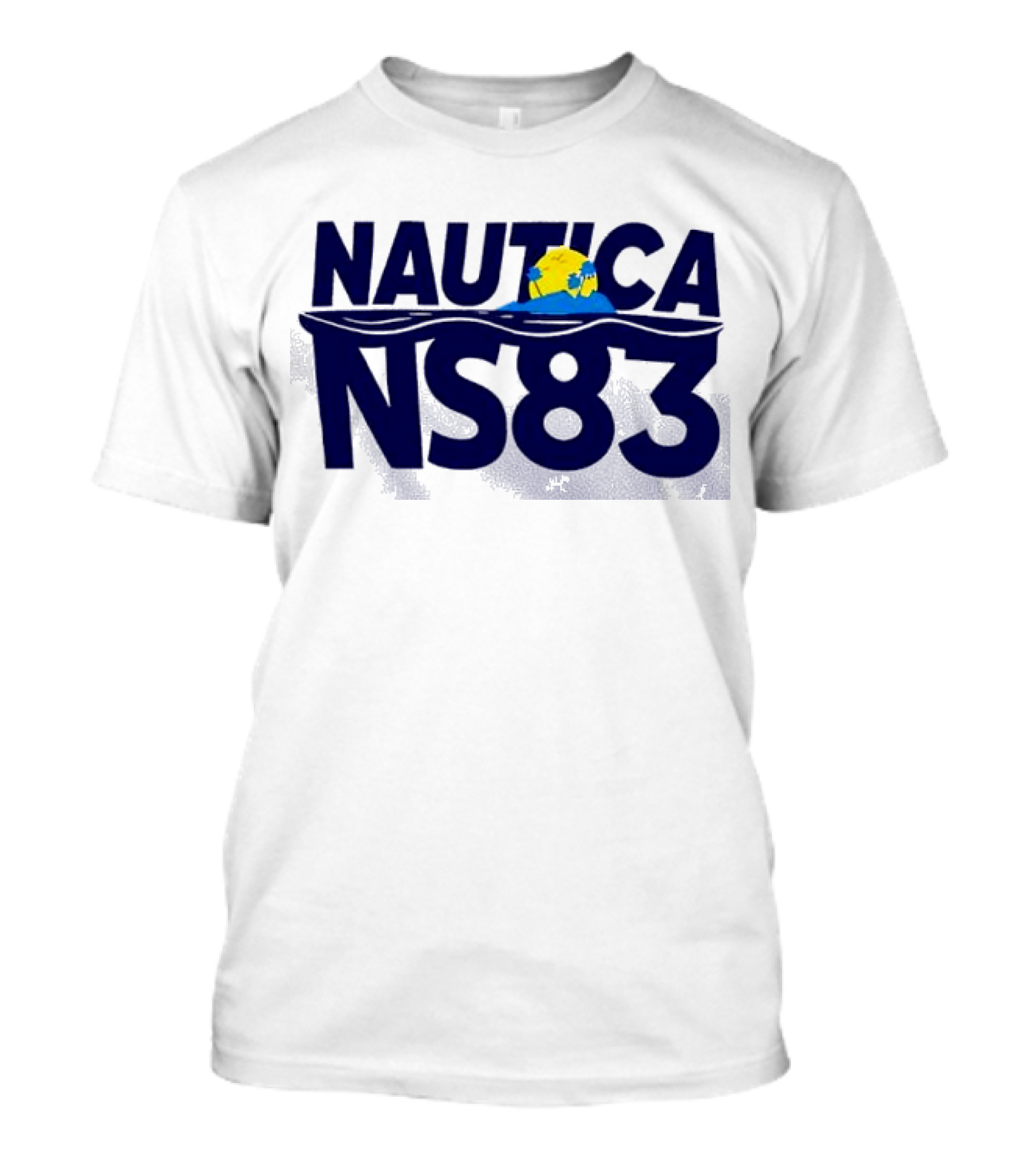 Nautica NS83 Ocean Wave And Globe T-Shirt
