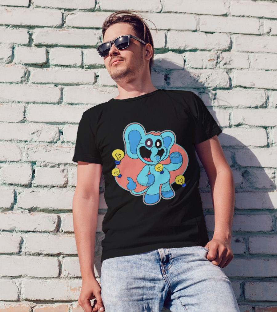Bubba Bubbaphant Smiling Critters Lightbulb Character T-Shirt
