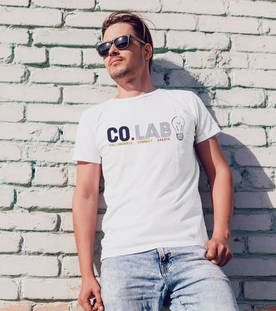 CO.LAB Collaborate Connect Create Light Bulb T-Shirt