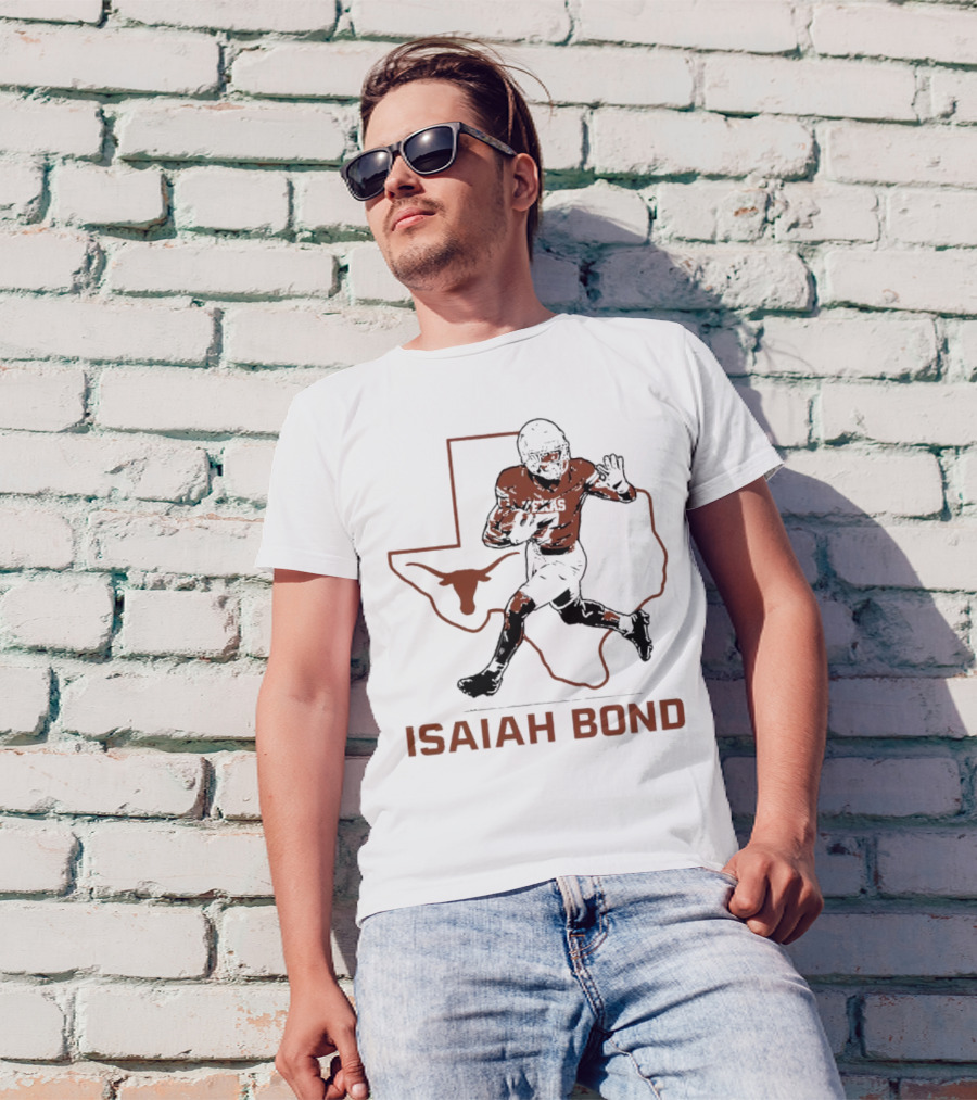 Isaiah Bond Texas Longhorns Football Running Back Star T-Shirt