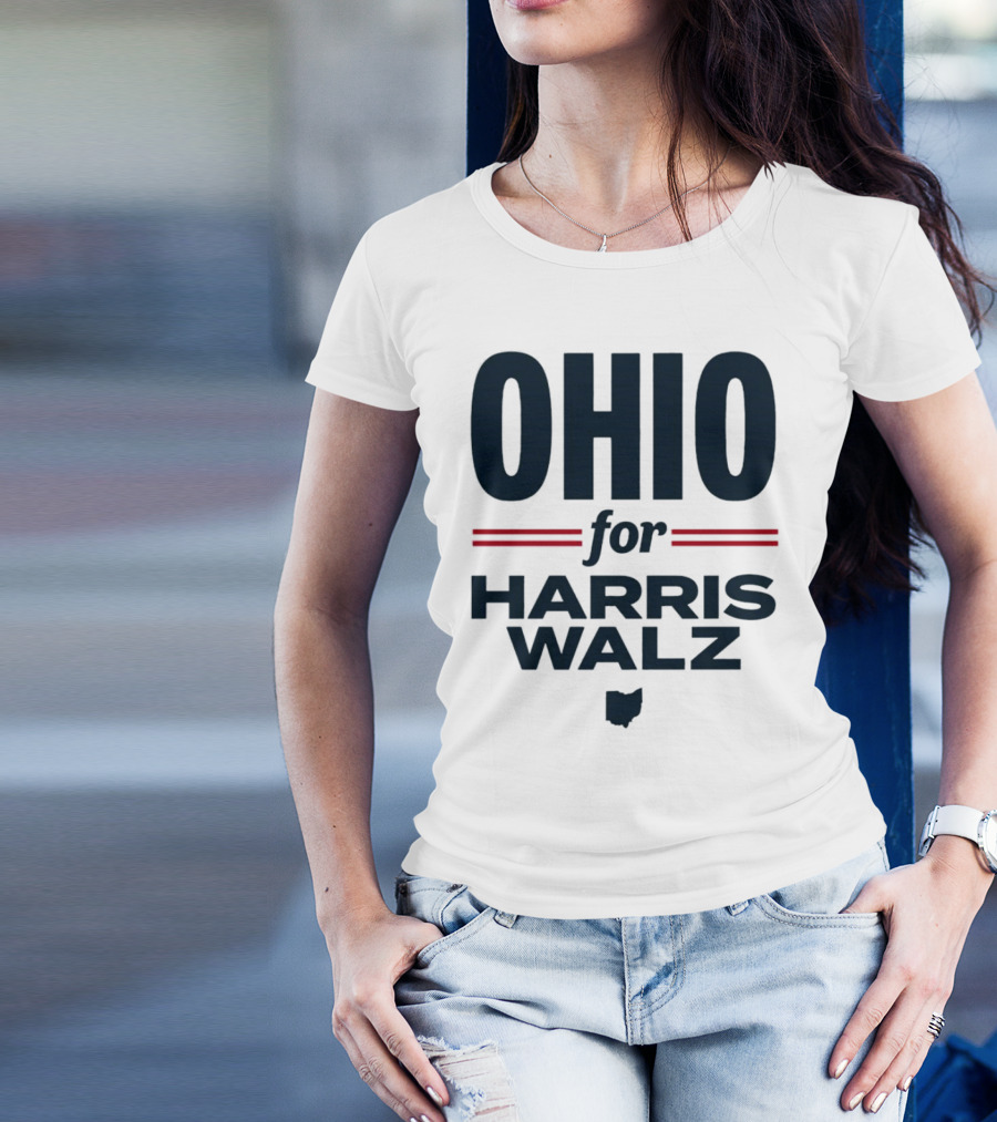 Ohio For Harris Walz State Democrats T-Shirt