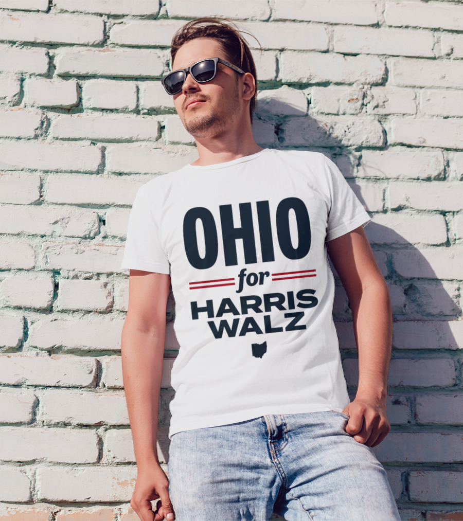 Ohio For Harris Walz State Democrats T-Shirt