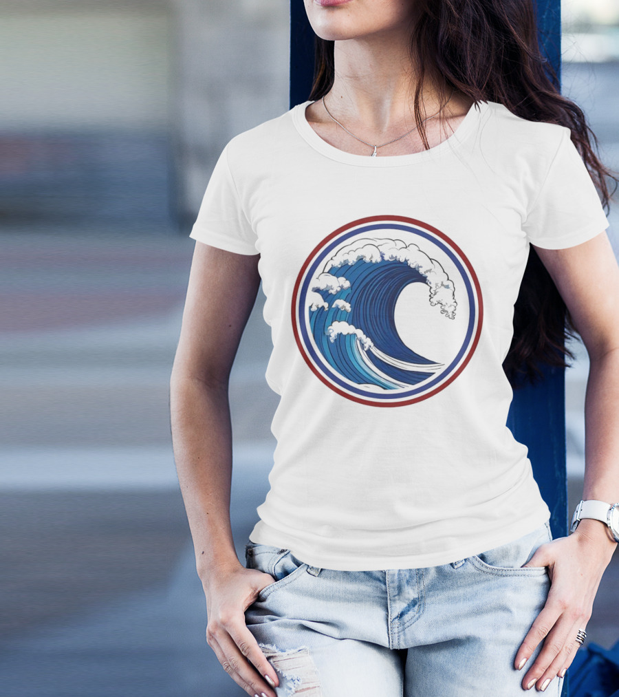 Blue Wave 2024 Circle Emblem T-Shirt