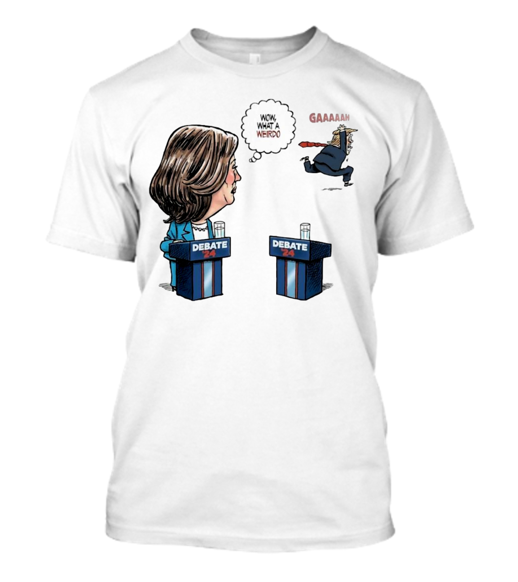 Debate 24 Wow What A Weirdo Gaah Kamala Harris Trump Running T-Shirt