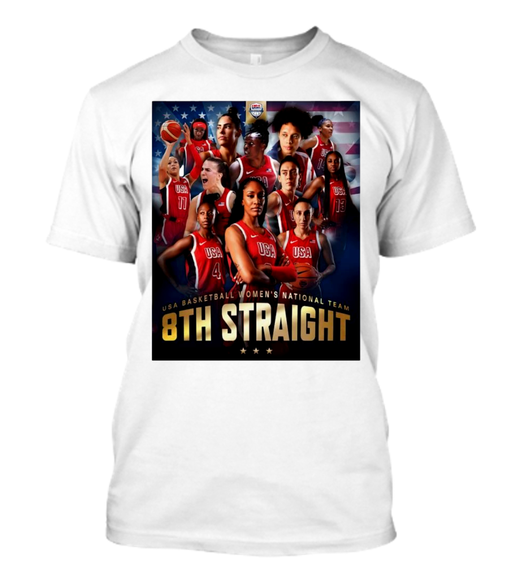 USA Basketball Women’s National Team 8th Straight T-Shirt