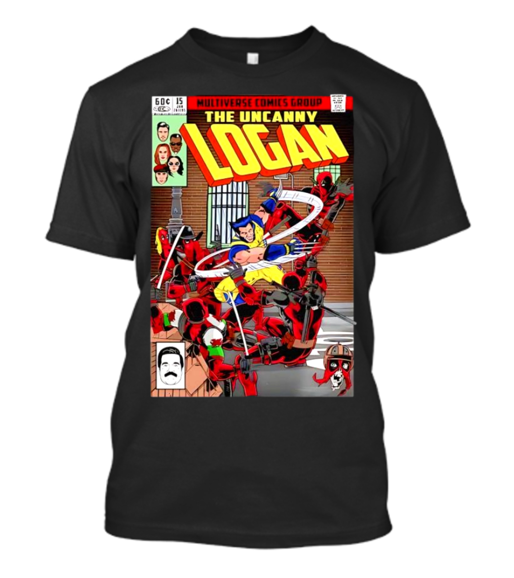 The Uncanny Logan Vs Deadpools Multiverse Comics Group T-Shirt