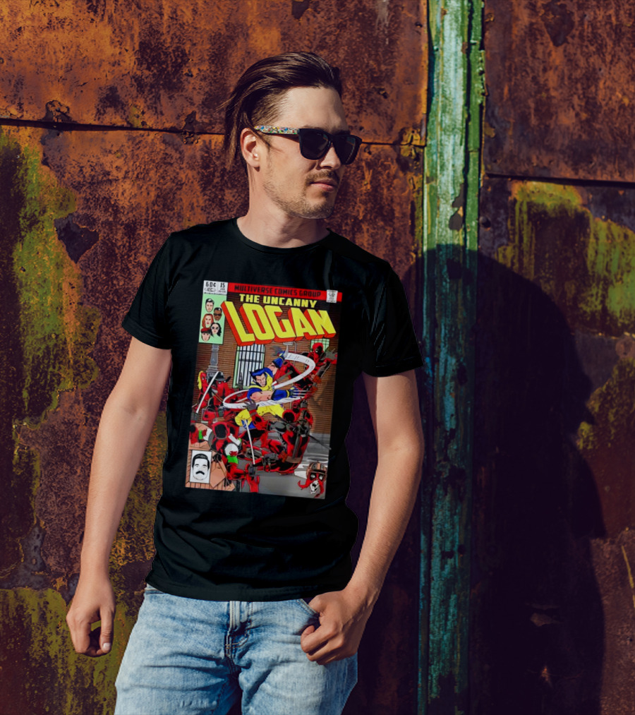 The Uncanny Logan Vs Deadpools Multiverse Comics Group T-Shirt
