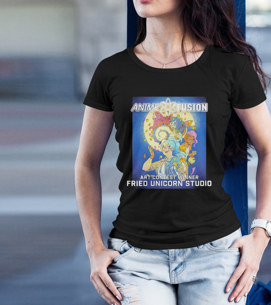Anime Fusion Fried Unicorn Studio Art Contest Winner T-Shirt