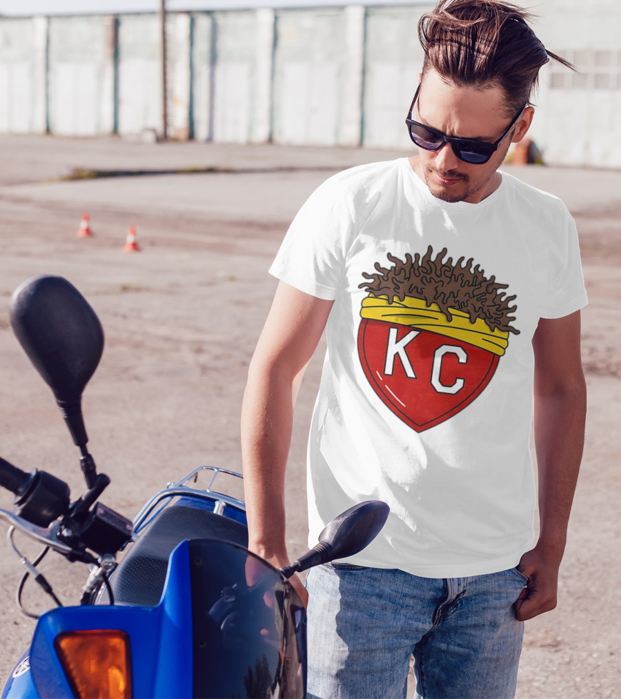 Kansas City Chiefs KC Heart French Fries T-Shirt