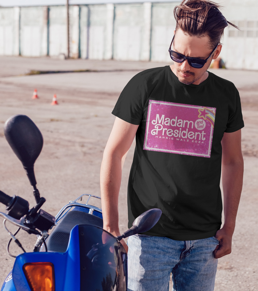 Madam President And Tim Harris Walz 2024 Star T-Shirt