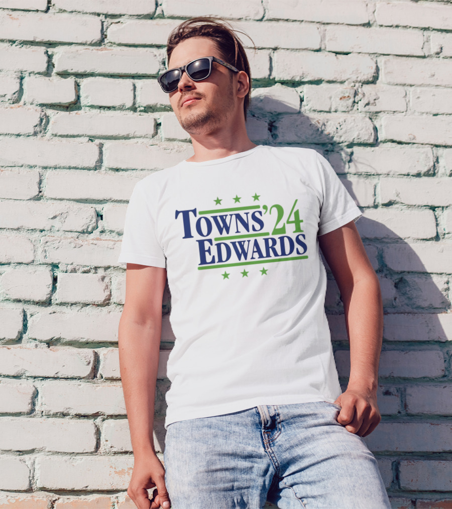 Minnesota Timberwolves Towns '24 Edwards Karl-Anthony Anthony T-Shirt