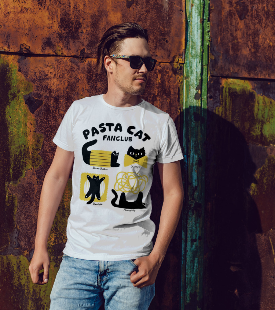 Pasta Cat Fanclub Penne Purrter ZitiFeline Pawrioli Meowgetty T-Shirt