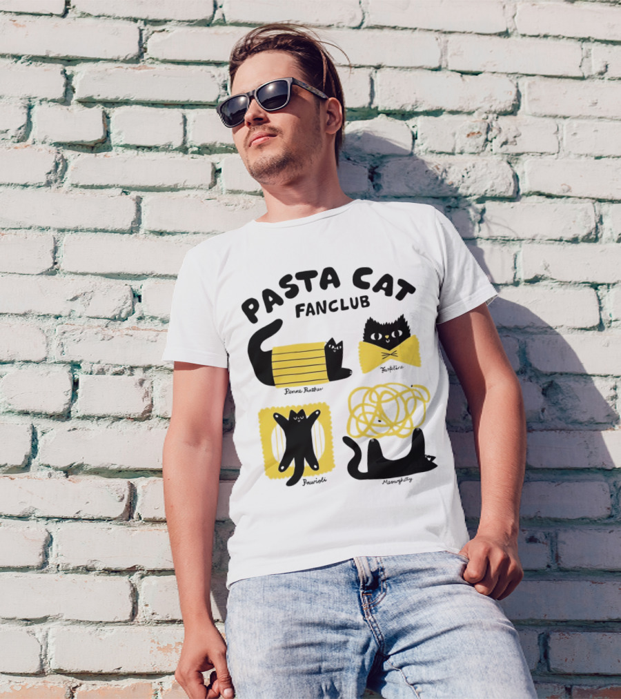 Pasta Cat Fanclub Penne Purrter ZitiFeline Pawrioli Meowgetty T-Shirt