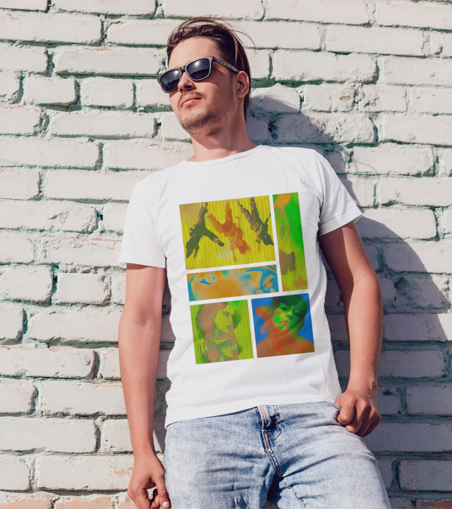 Billie Eilish Birds Of A Feather Collage Colorful Thermal Portrait Series T-Shirt
