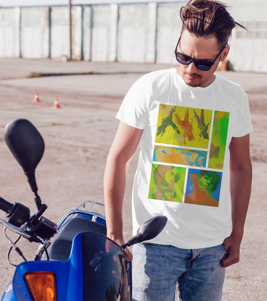 Billie Eilish Birds Of A Feather Collage Colorful Thermal Portrait Series T-Shirt