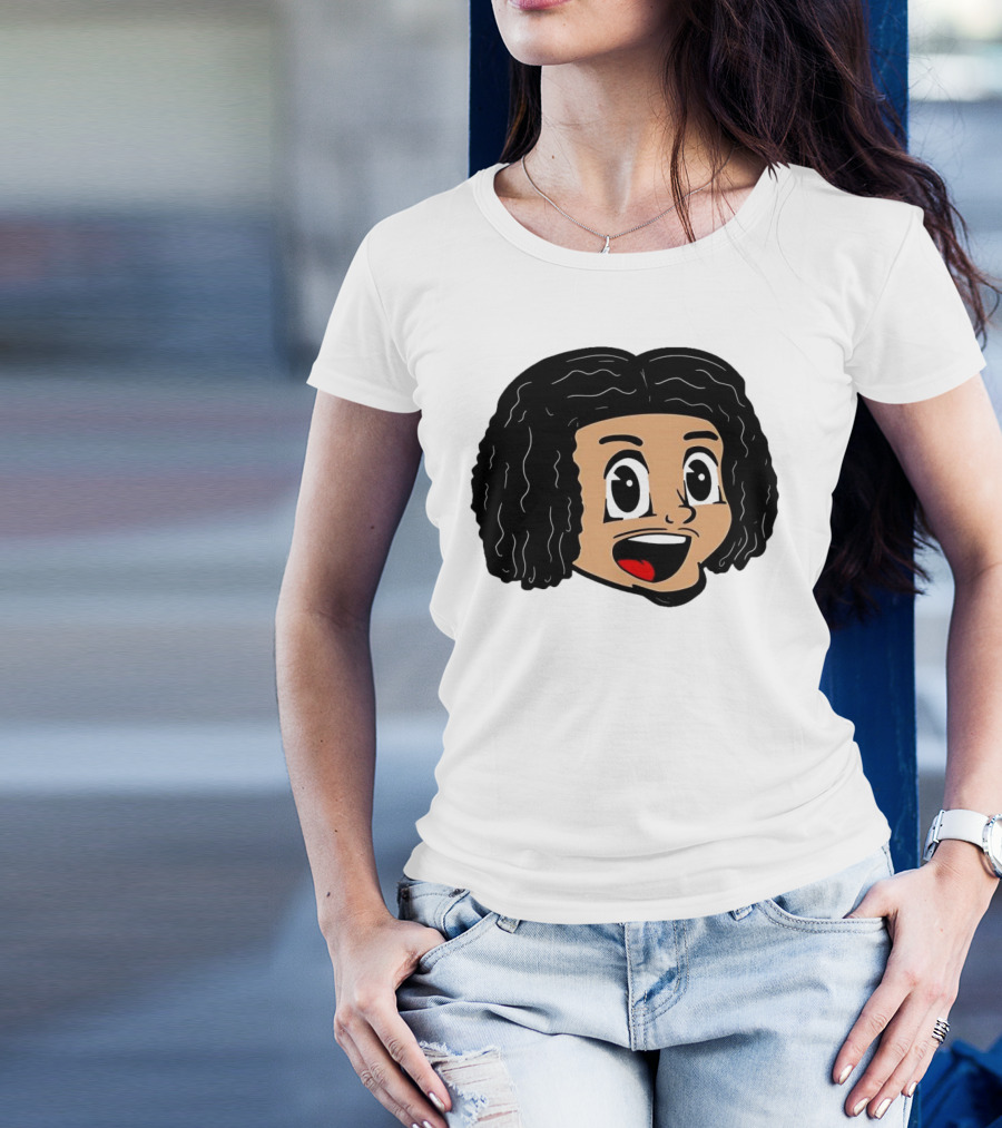 Cookiee Wright Cartoon Face Expression T-Shirt