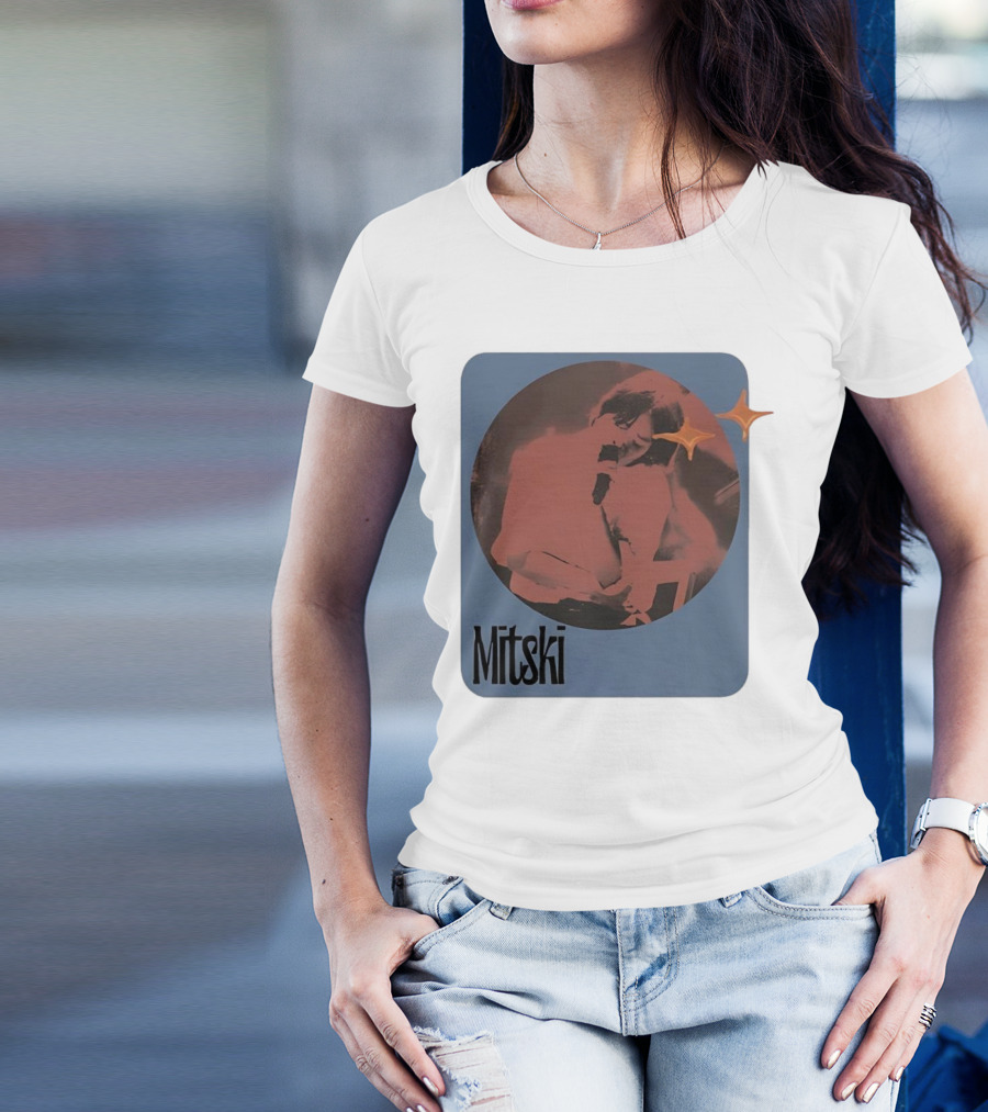 Mitski Retro Image With Stars And Microphone T-Shirt
