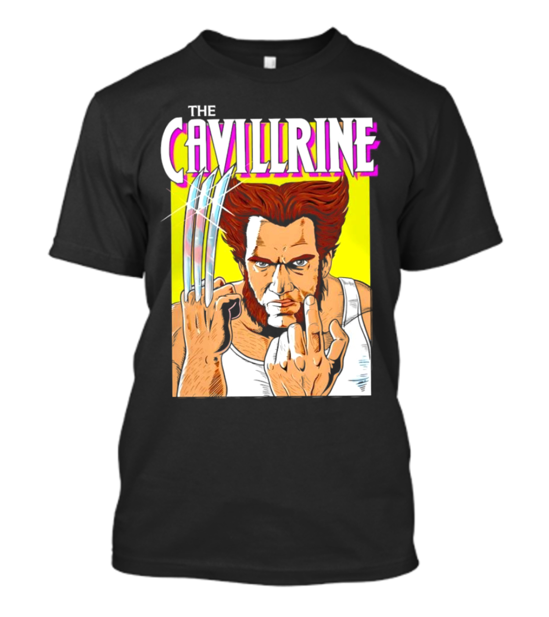 The Cavillrine Wolverine Mashup Comic-Style Character Fusion T-Shirt