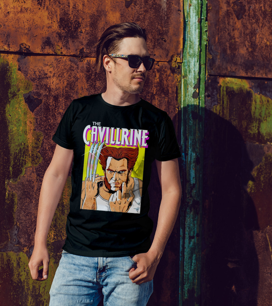The Cavillrine Wolverine Mashup Comic-Style Character Fusion T-Shirt