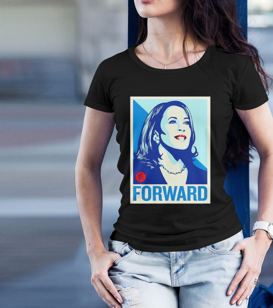 Kamala Harris Forward 2024 Blue Red Campaign T-Shirt