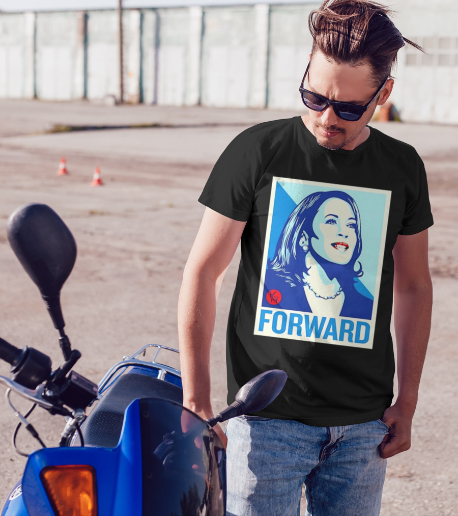 Kamala Harris Forward 2024 Blue Red Campaign T-Shirt