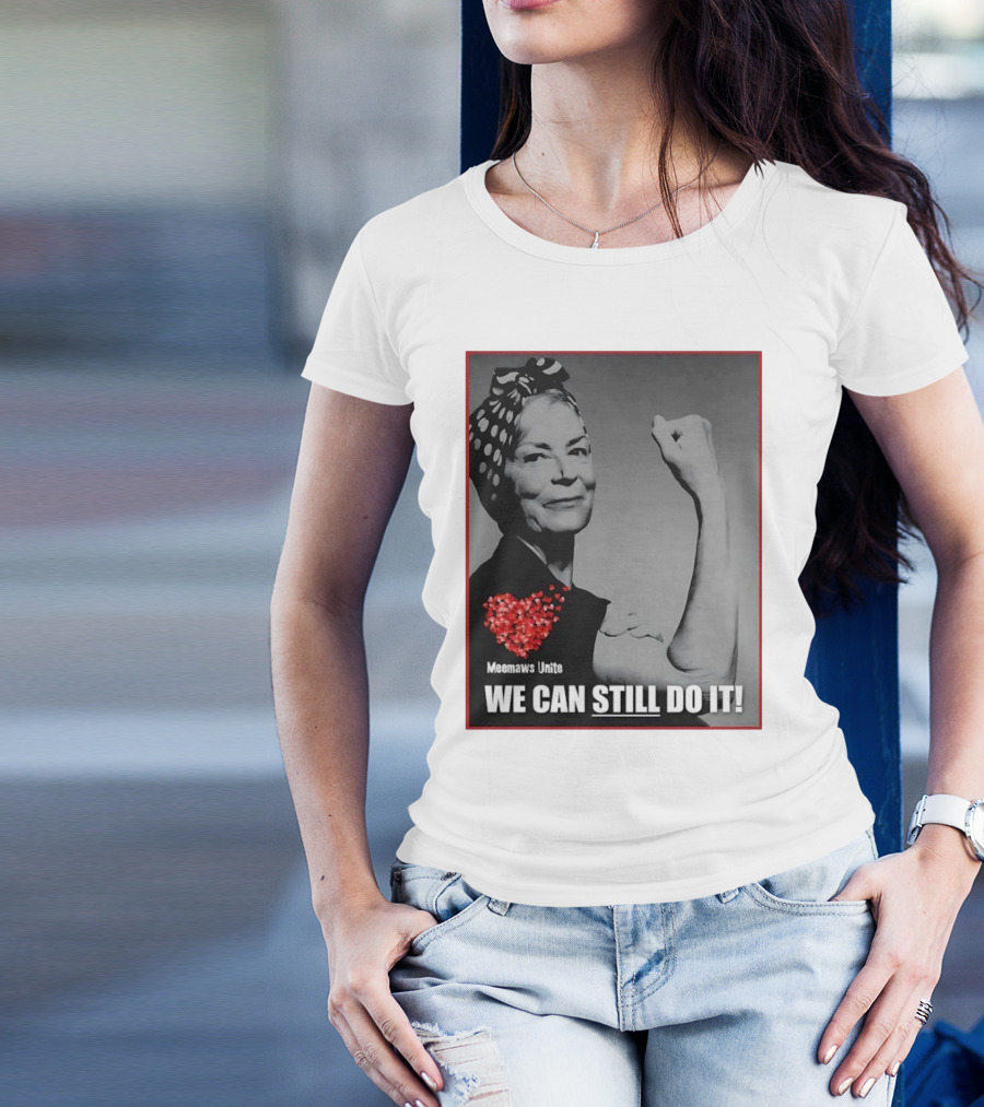 Meemaws Unite We Can Still Do It Polka Dot Bandana Heart T-Shirt