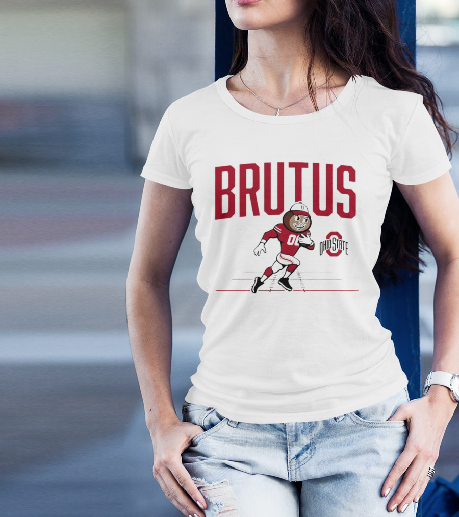 Brutus Ohio State Buckeyes 00 Running Mascot T-Shirt