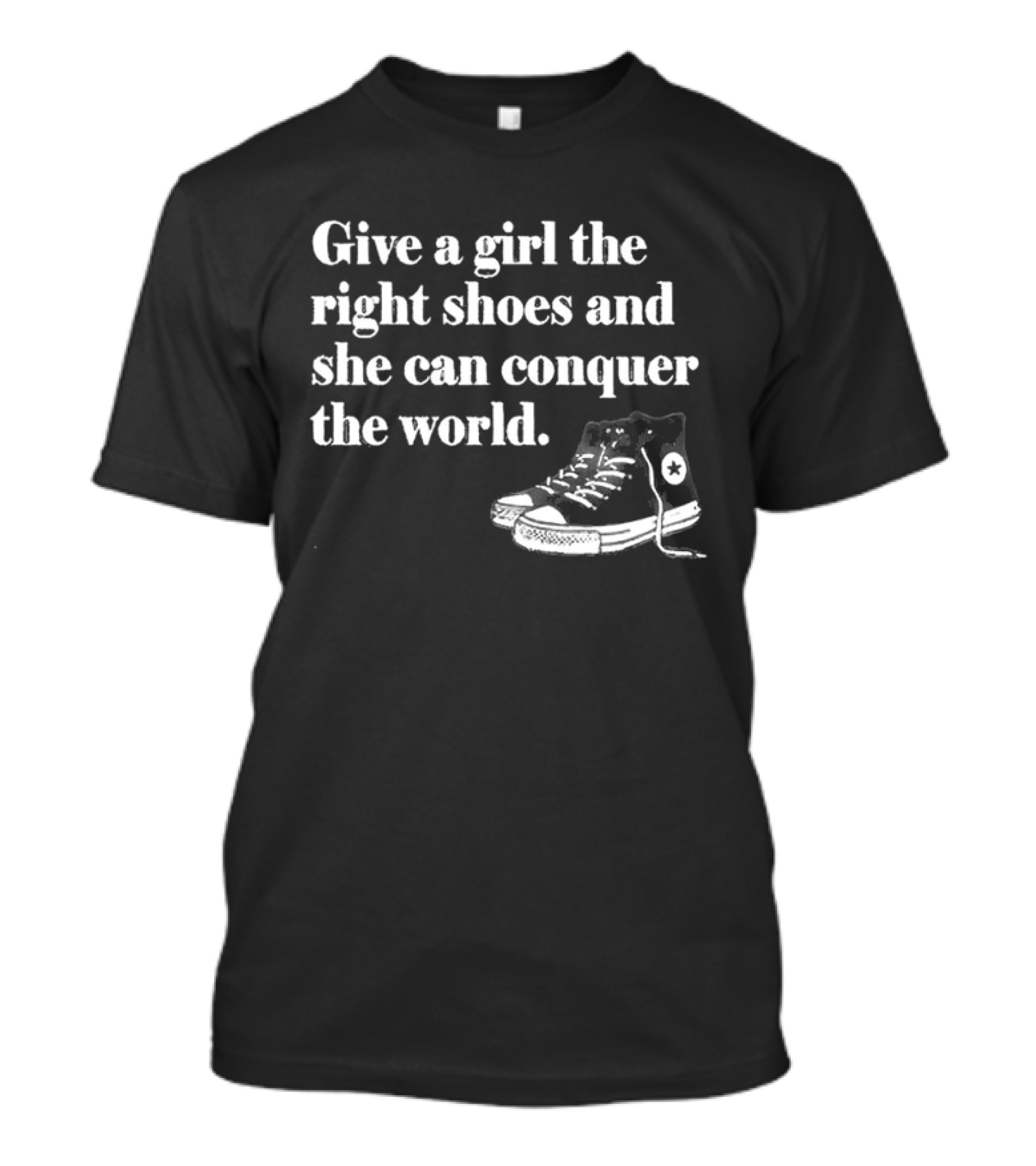 Kamala Harris Give A Girl The Right Shoes Converse Style She Can Conquer The World T-Shirt
