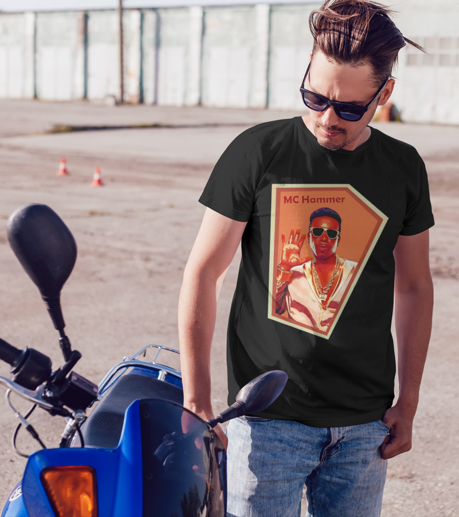 MC Hammer Retro Iconic Style Sunglasses Chains Wave Hand Gesture T-Shirt